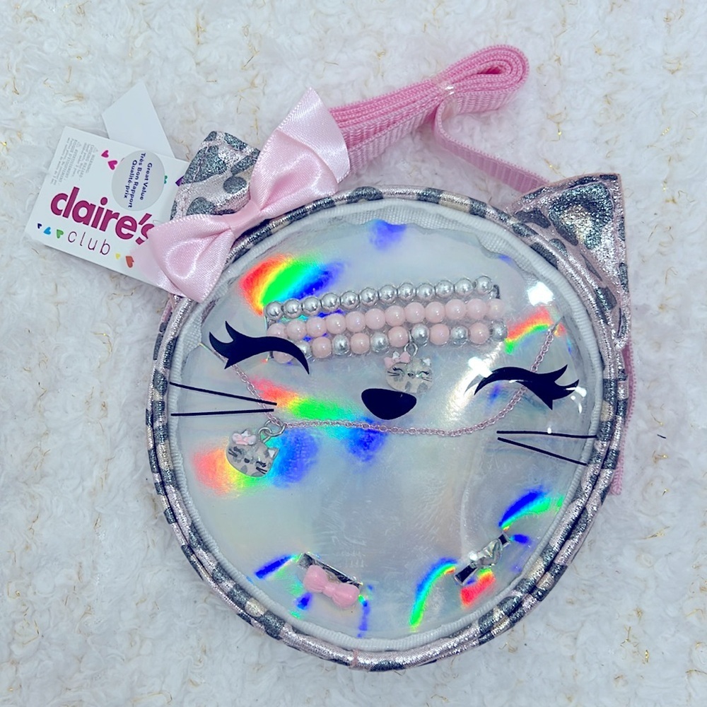 Pink and Silver Kids Jewelry Set‎